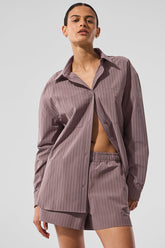 Pinstripe Daylight Button Down Long Sleeve