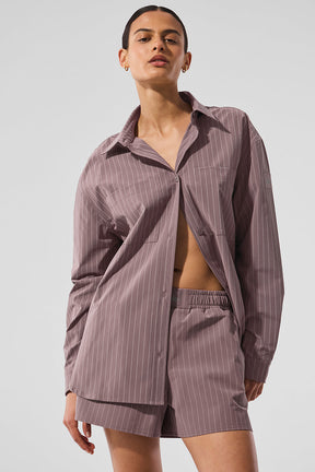 Pinstripe Daylight Button Down Long Sleeve
