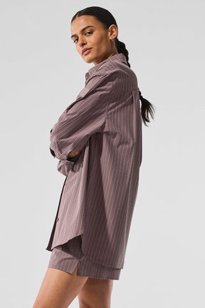 Pinstripe Daylight Button Down Long Sleeve