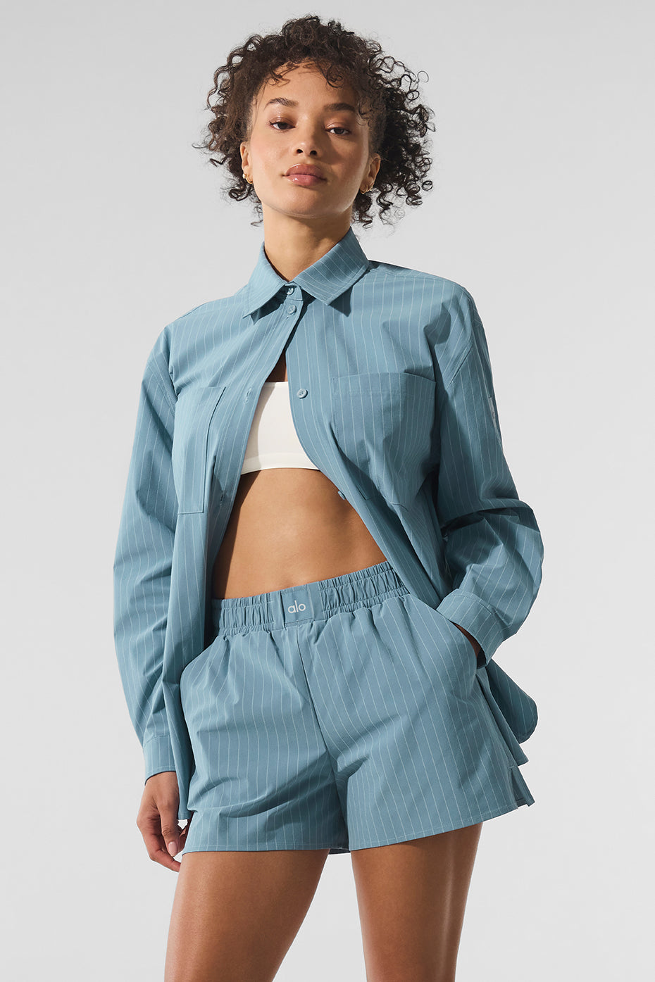 Pinstripe Daylight Button Down Long Sleeve