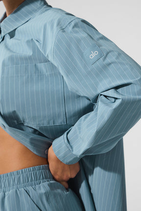 Pinstripe Daylight Button Down Long Sleeve