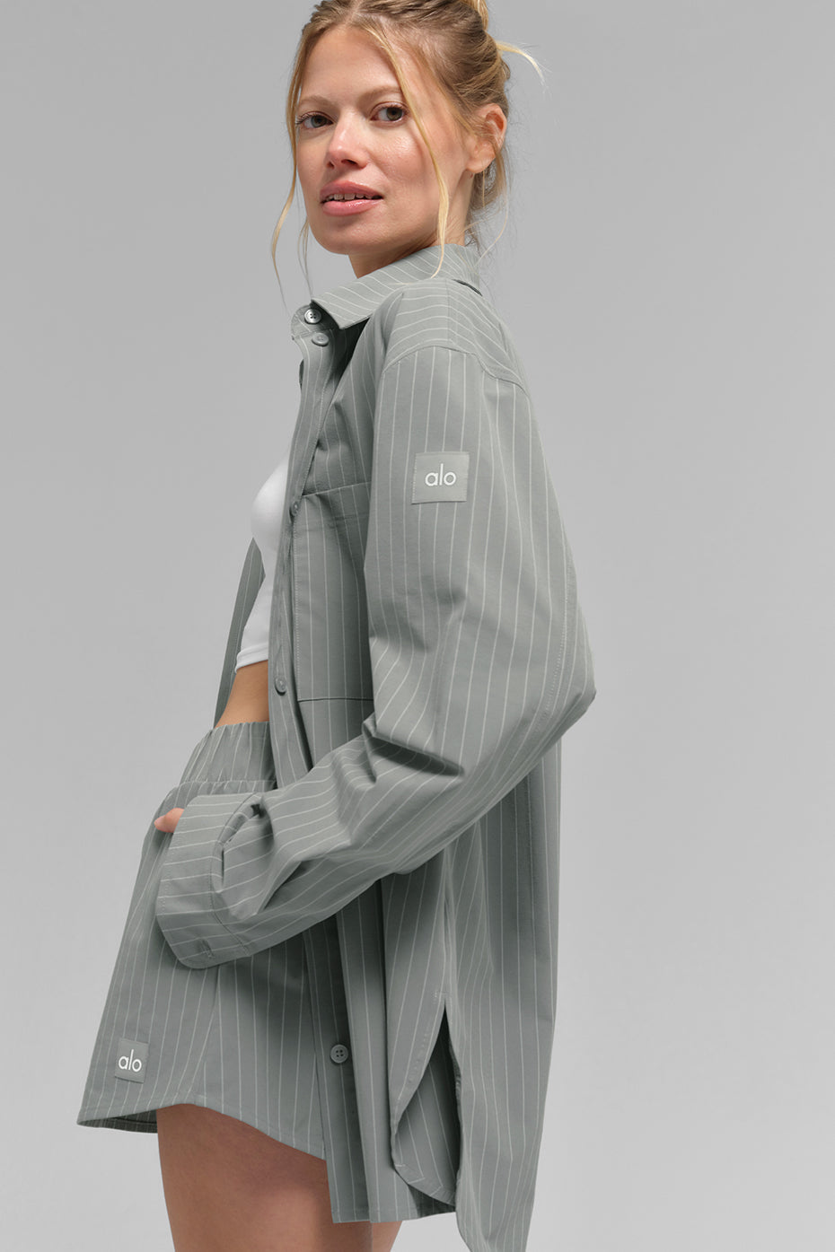 Pinstripe Daylight Button Down Long Sleeve