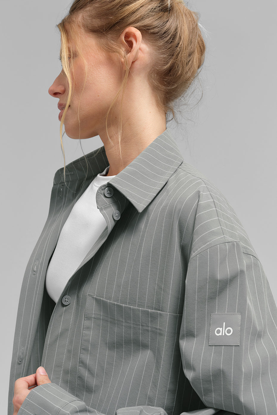 Pinstripe Daylight Button Down Long Sleeve