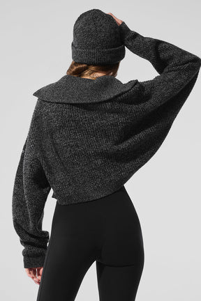 Marl Sweater 1/4 Zip Pullover