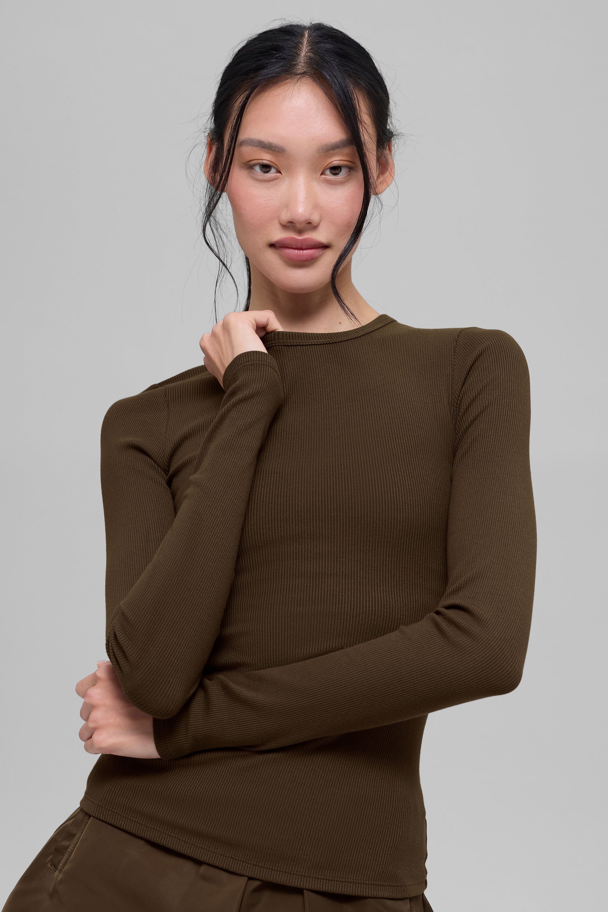 Ribbed Modal Long Sleeve