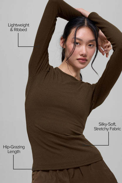 Ribbed Modal Long Sleeve