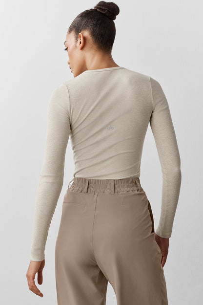 Ribbed Modal Long Sleeve