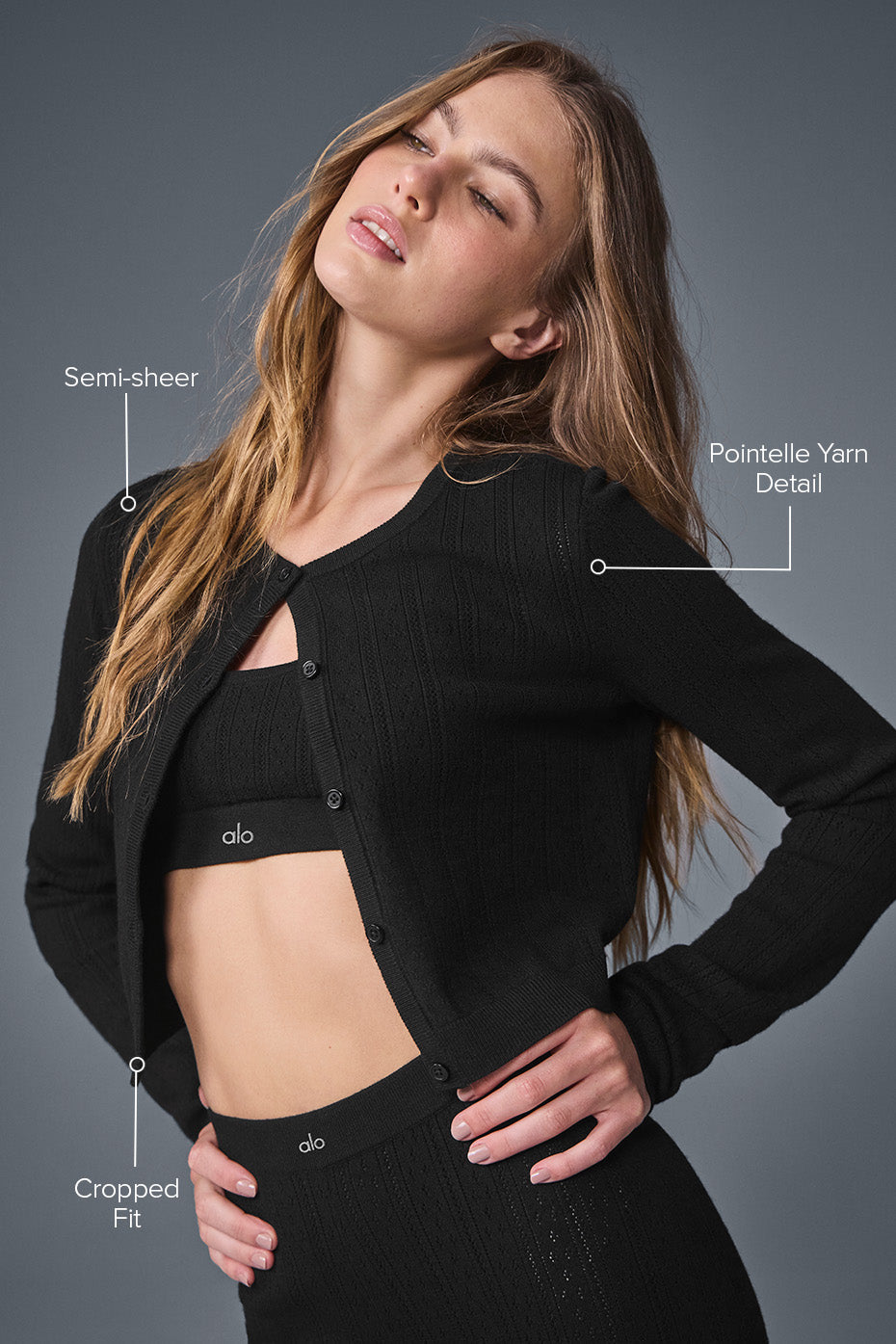 Pointelle Sweater Be Mine Cardigan