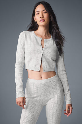 Pointelle Sweater Be Mine Cardigan