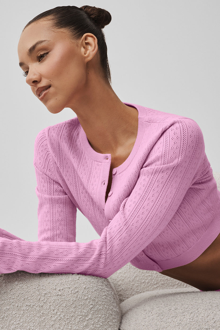 Pointelle Sweater Be Mine Cardigan