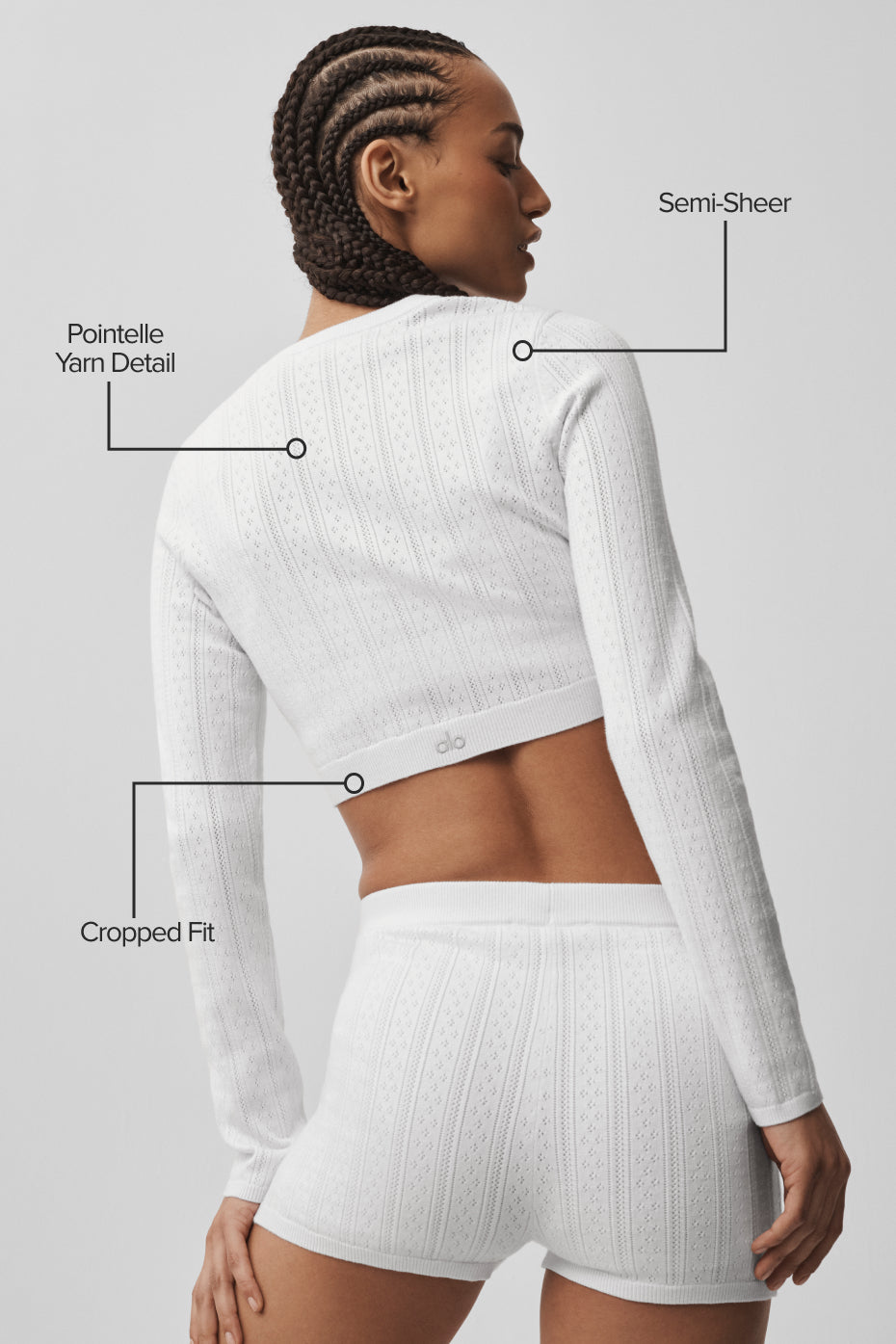 Pointelle Sweater Be Mine Cardigan
