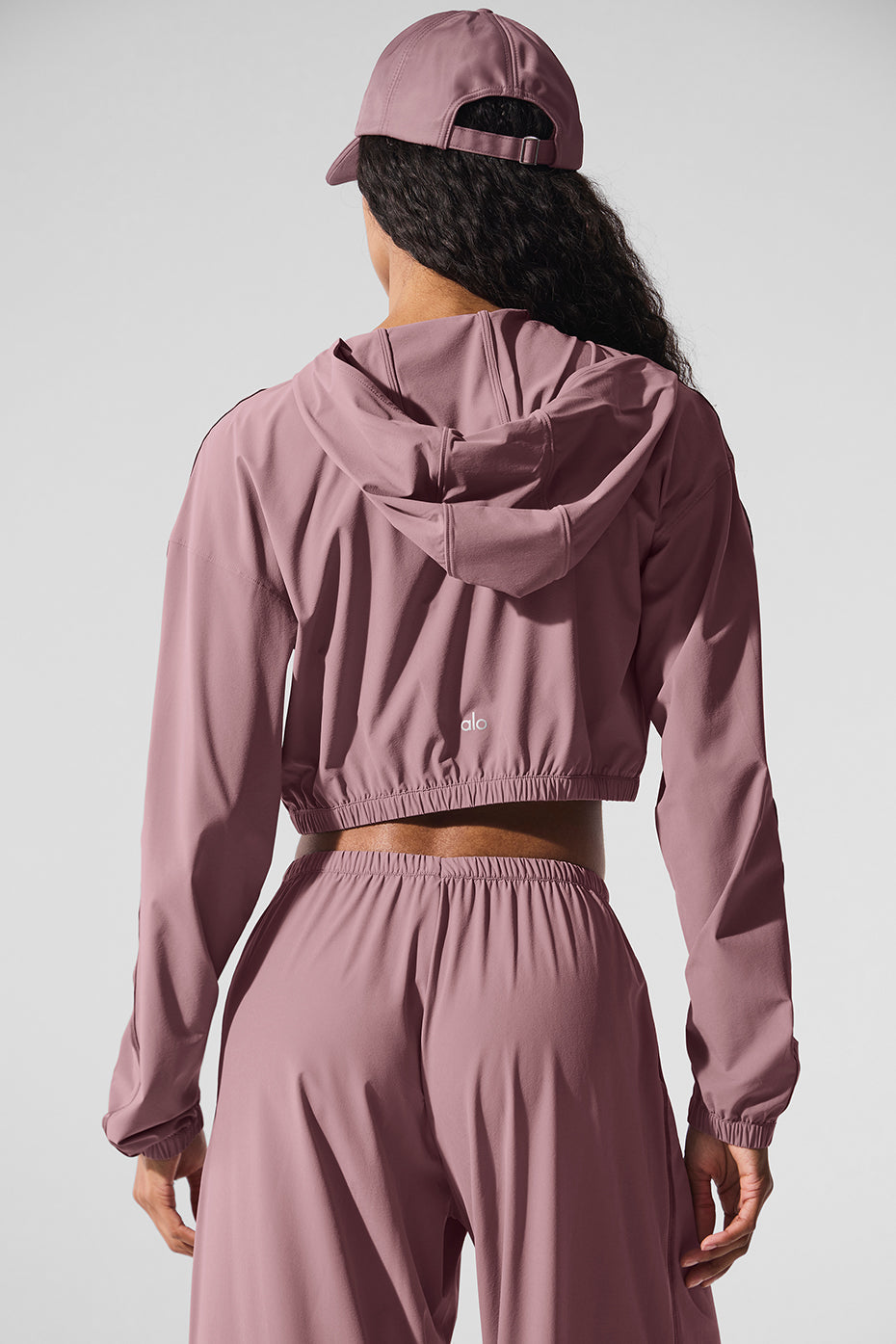 Cropped Breezy Full-Zip Hoodie