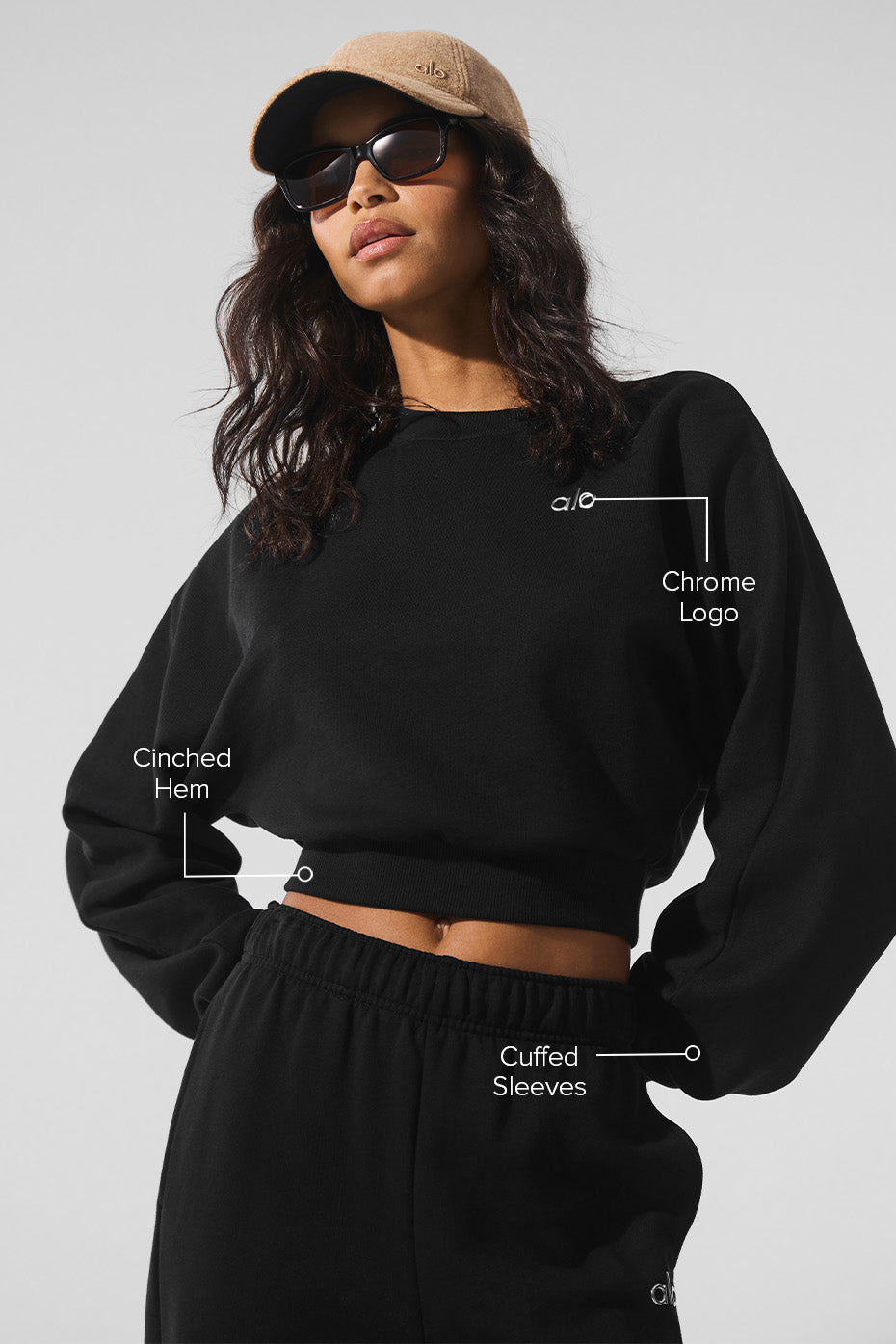 Cropped Accolade Crewneck