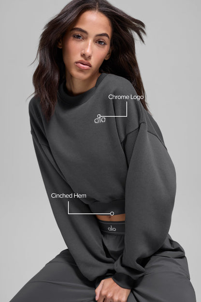 Cropped Accolade Crewneck