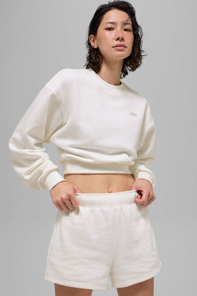 Cropped Accolade Crewneck