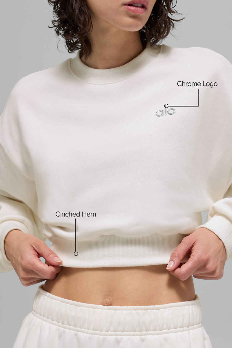 Cropped Accolade Crewneck