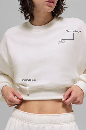 Cropped Accolade Crewneck