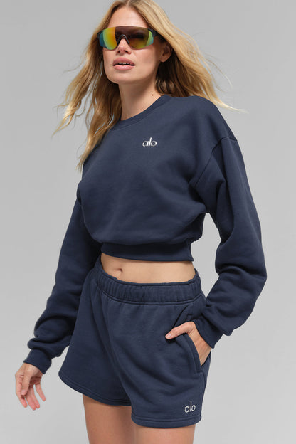 Cropped Accolade Crewneck