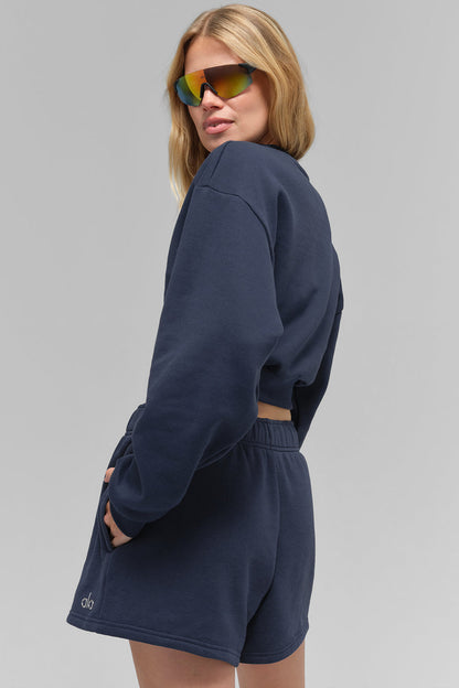 Cropped Accolade Crewneck