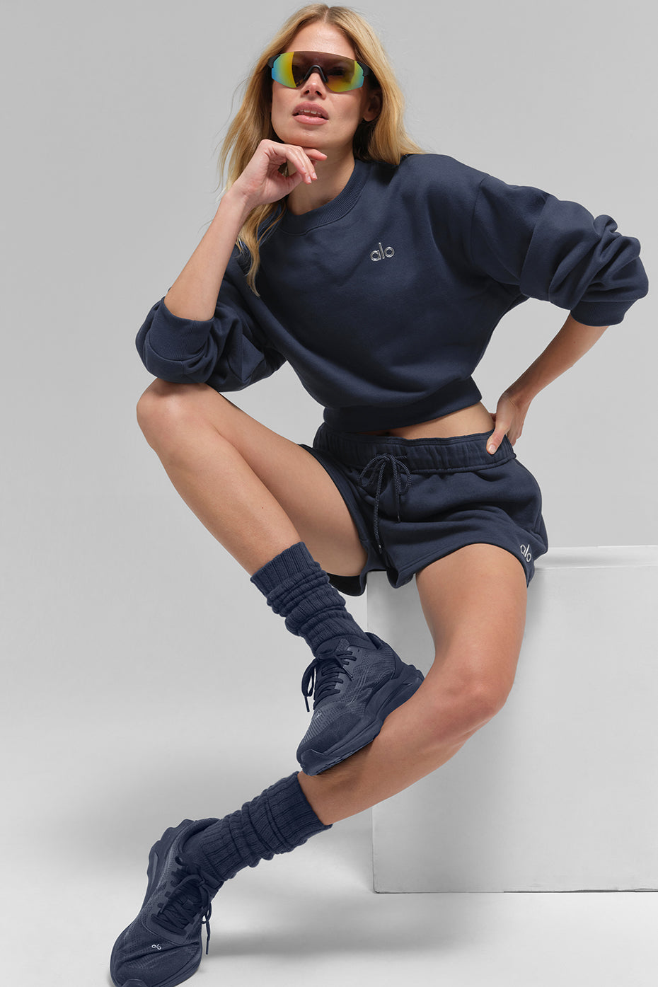 Cropped Accolade Crewneck