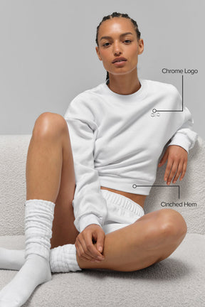 Cropped Accolade Crewneck
