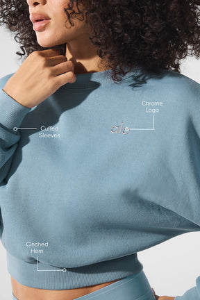 Cropped Accolade Crewneck