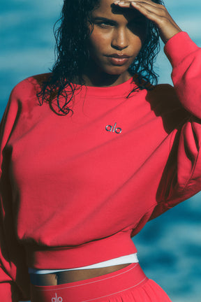 Cropped Accolade Crewneck