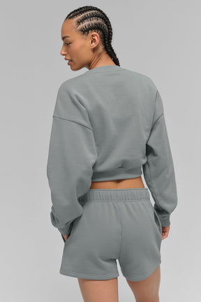 Cropped Accolade Crewneck