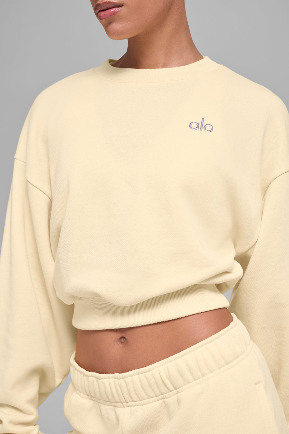 Cropped Accolade Crewneck