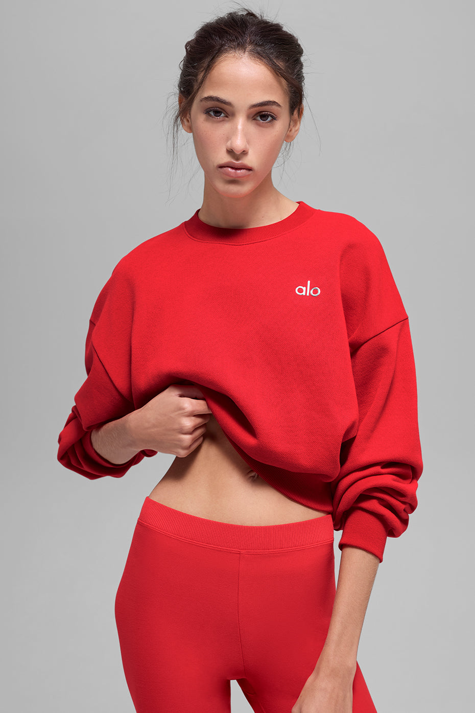 Cropped Accolade Crewneck