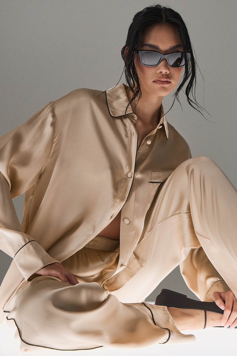 Courchevel Silk Button Down