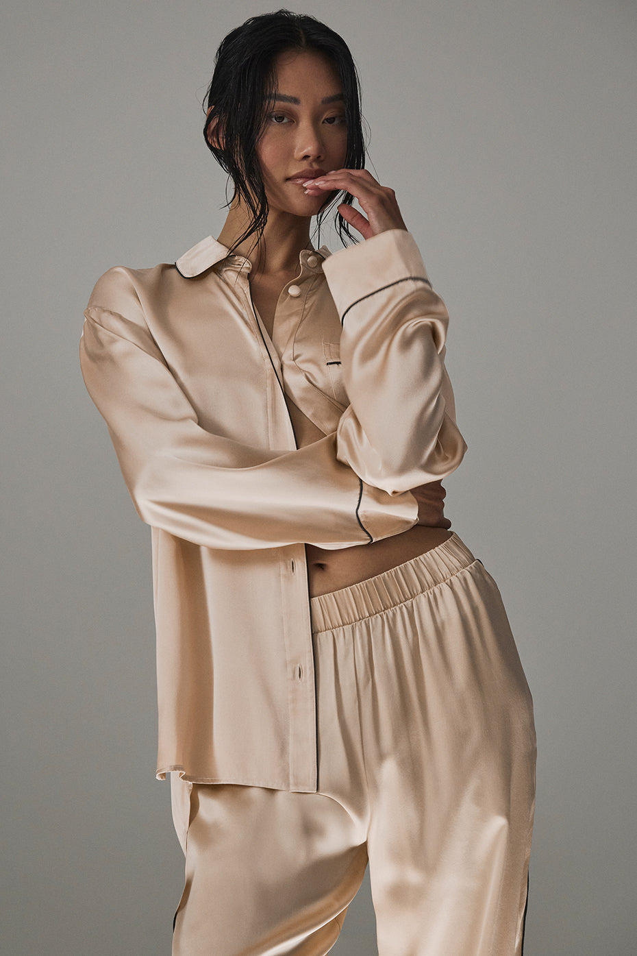 Courchevel Silk Button Down