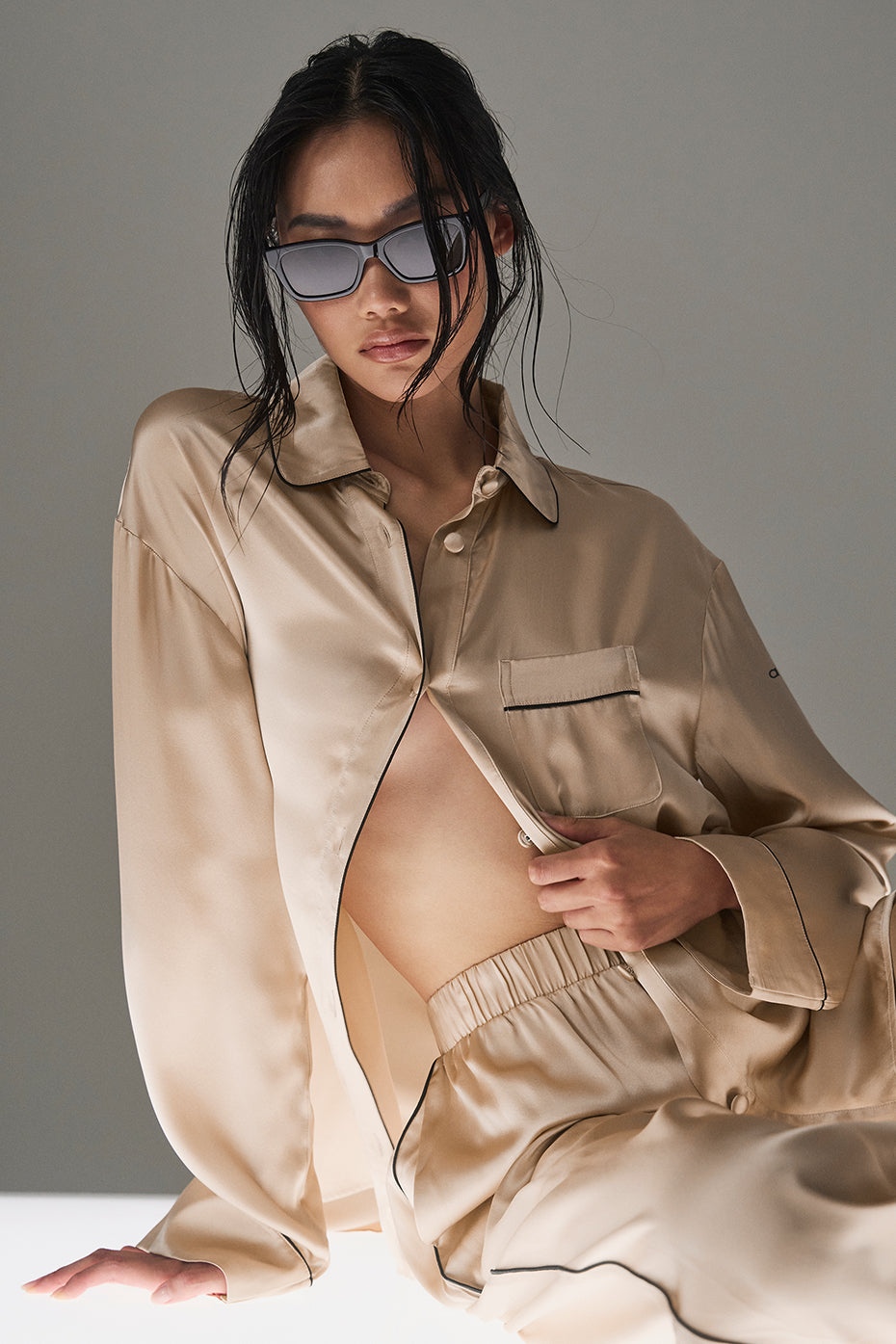 Courchevel Silk Button Down