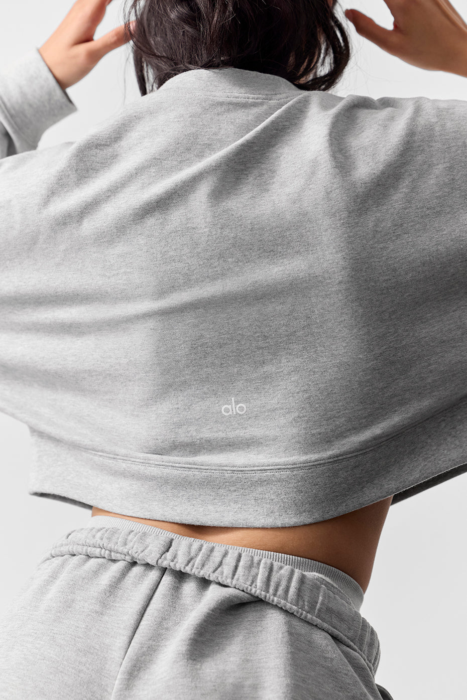 Cropped Sway Crew Neck Pullover