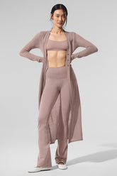 Sheer Cashmere Long Cardigan