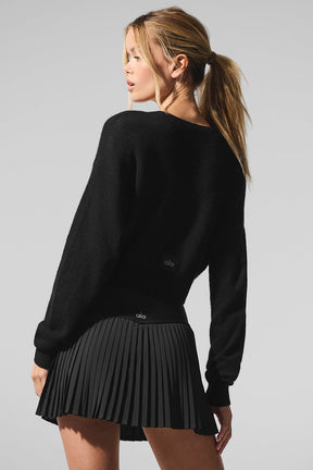 Sheer Cashmere Cropped Cardigan