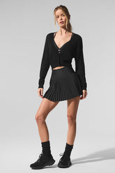 Sheer Cashmere Cropped Cardigan