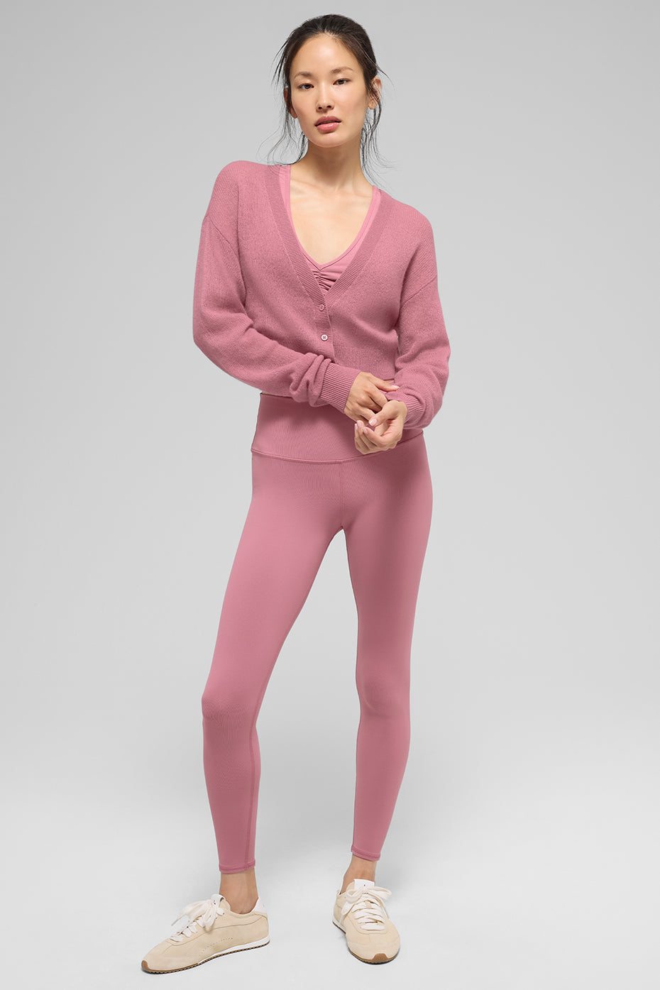 Sheer Cashmere Cropped Cardigan