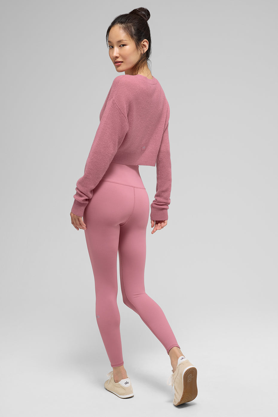 Sheer Cashmere Cropped Cardigan