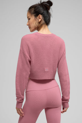 Sheer Cashmere Cropped Cardigan