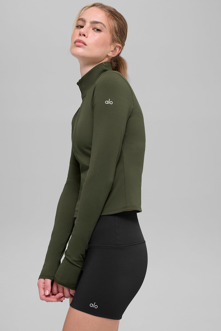 ALO Softsculpt Precision 1/4 Zip Long Sleeve