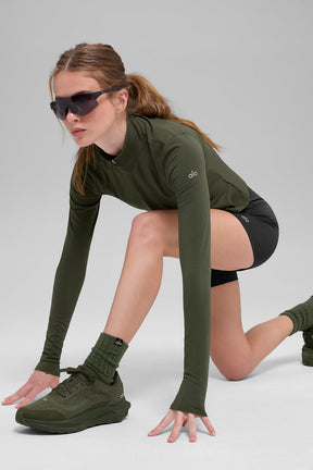 ALO Softsculpt Precision 1/4 Zip Long Sleeve