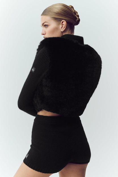 Faux Fur Cashmere Northstar Full Zip