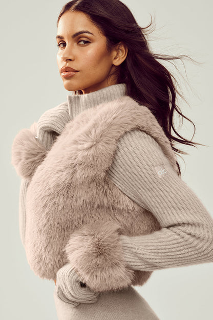 Faux Fur Cashmere Northstar Full Zip