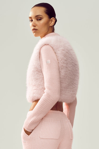 Faux Fur Cashmere Northstar Full Zip