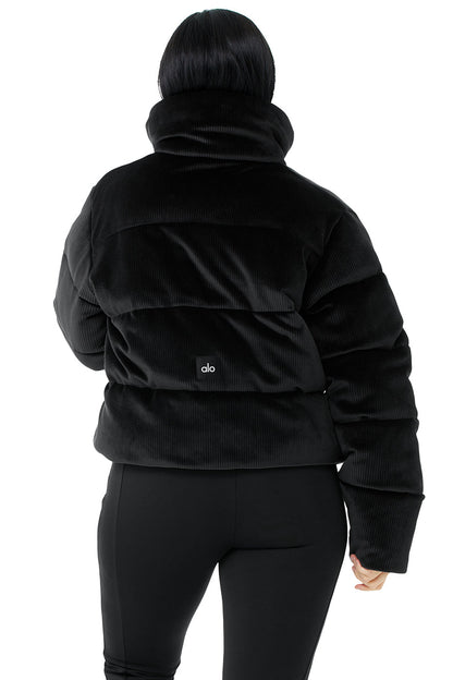 Ribbed Velour Gold Rush Puffer