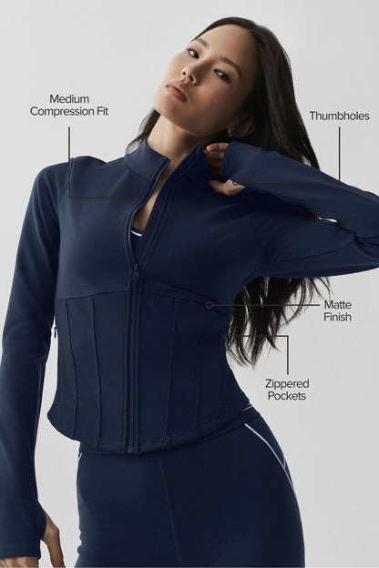 Airbrush Corset Full Zip Jacket