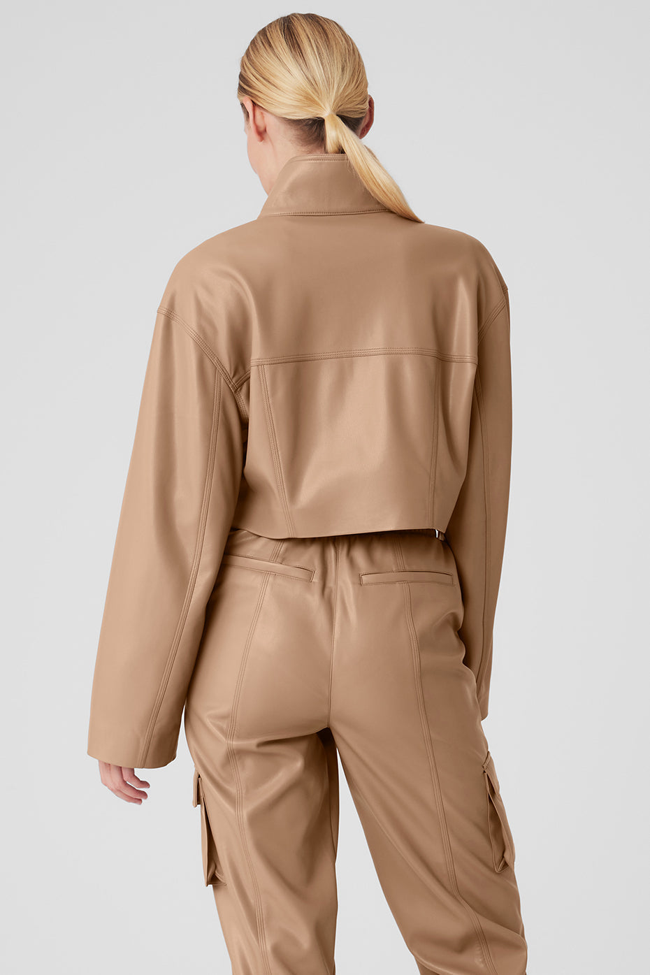 Faux Leather Power Hour Jacket