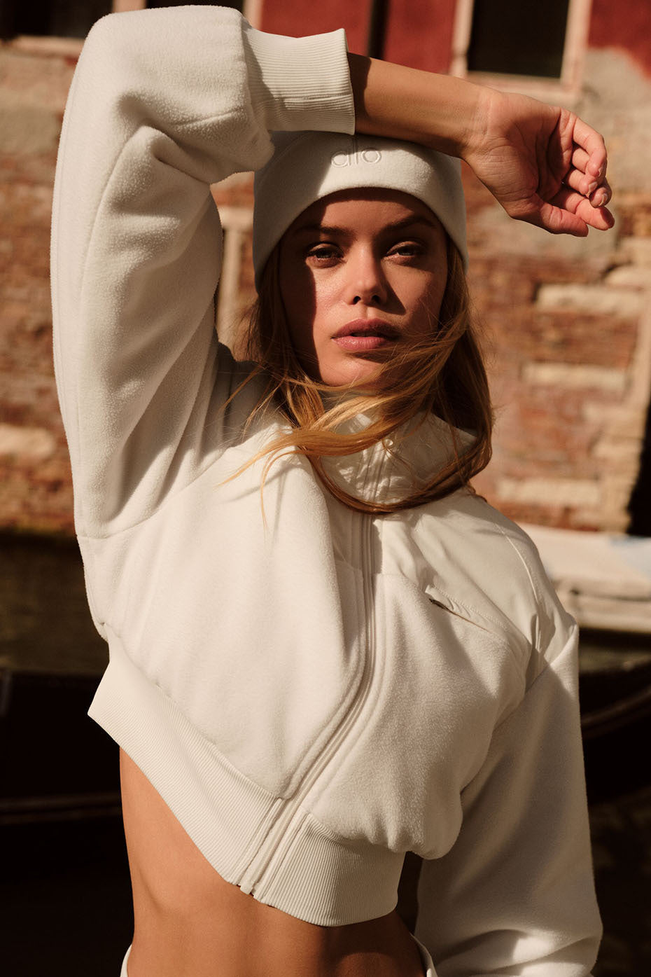 Polar Fleece Cropped Wintry Mix Jacket