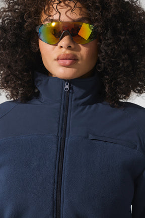 Polar Fleece Cropped Wintry Mix Jacket